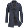 BRADFORD Design Collection Men's Fashion Premium Quality Long Wool Plaid Trench Coat - Divine Inspiration Styles