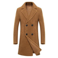 BRADFORD Design Collection Men's Fashion Premium Quality Long Wool Blend Trench Coat - Divine Inspiration Styles