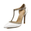 JULIANA Design Women's Stylish Elegant Fashion Golden Silver Stiletto Dress Shoes - Divine Inspiration Styles