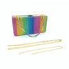 LUXY Women's Fashion Rainbow Diamond Stylish Special Event Clutch Bag - Divine Inspiration Styles