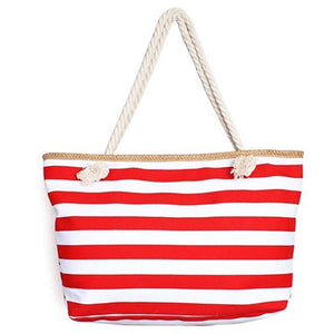 CFIT Women's Fashion Stylish Luxury Vacation Designer Stripes Beach Tote Bag - Divine Inspiration Styles