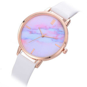 LVPAI Women's Fashion Elegant Style Premium Quality Marble Dial Dress Quartz Watch - Divine Inspiration Styles