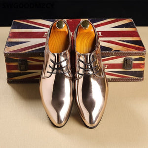 SWG Design Men's Fashion Luxury Style Designer Leather Formal Business Dress Shoes - Divine Inspiration Styles