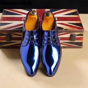 SWG Design Men's Fashion Luxury Style Designer Leather Formal Business Dress Shoes - Divine Inspiration Styles