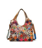 LEA Design Women's Fashion Genuine Leather Multi-Color Patchwork Design Handbag - Divine Inspiration Styles