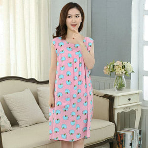 MEGLAIN Women's Fashion Floral Design Stylish Short Sleeves Tunic Dress - Divine Inspiration Styles