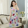 MEGLAIN Women's Fashion Floral Design Stylish Short Sleeves Tunic Dress - Divine Inspiration Styles