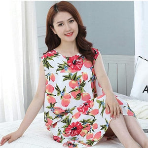 MEGLAIN Women's Fashion Floral Design Stylish Short Sleeves Tunic Dress - Divine Inspiration Styles