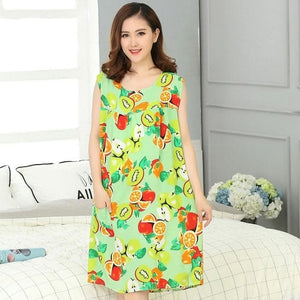 MEGLAIN Women's Fashion Floral Design Stylish Short Sleeves Tunic Dress - Divine Inspiration Styles