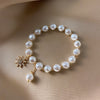 ZENSHE Women's Fashion Stylish Flower Design Simulated Pearl Bracelet - Divine Inspiration Styles