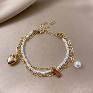 ZENSHE Women's Fashion Stylish Flower Design Simulated Pearl Bracelet - Divine Inspiration Styles