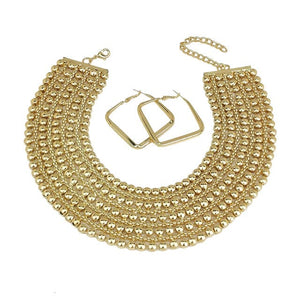 MANILA Women's Fashion Stylish Princess Design Gold & Silver Tone Jewelry Set - Divine Inspiration Styles