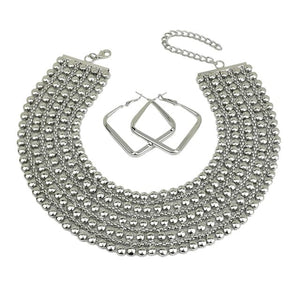 MANILA Women's Fashion Stylish Princess Design Gold & Silver Tone Jewelry Set - Divine Inspiration Styles