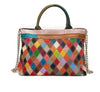 LEA Design Women's Fashion Genuine Leather Patchwork Design Shoulder Handbag - Divine Inspiration Styles