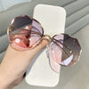 ZWG Women's Elegant Fine Fashion Ocean Water Cut Luxury Sunglasses - Divine Inspiration Styles