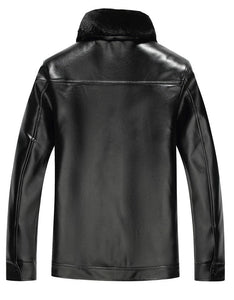 OSM Design Men's Fashion Premium Quality Leather Plush Fur Coat Jacket - Divine Inspiration Styles