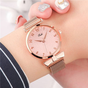 JADI Women's Fine Fashion Premium Quality Luxury Style Rose Gold Bracelet Watch - Divine Inspiration Styles