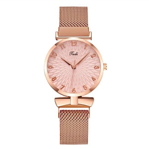 JADI Women's Fine Fashion Premium Quality Luxury Style Rose Gold Bracelet Watch - Divine Inspiration Styles