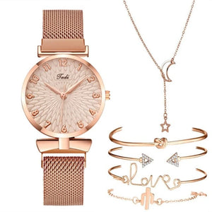 JADI Women's Fine Fashion Premium Quality Luxury Style Rose Gold Bracelet Watch - Divine Inspiration Styles