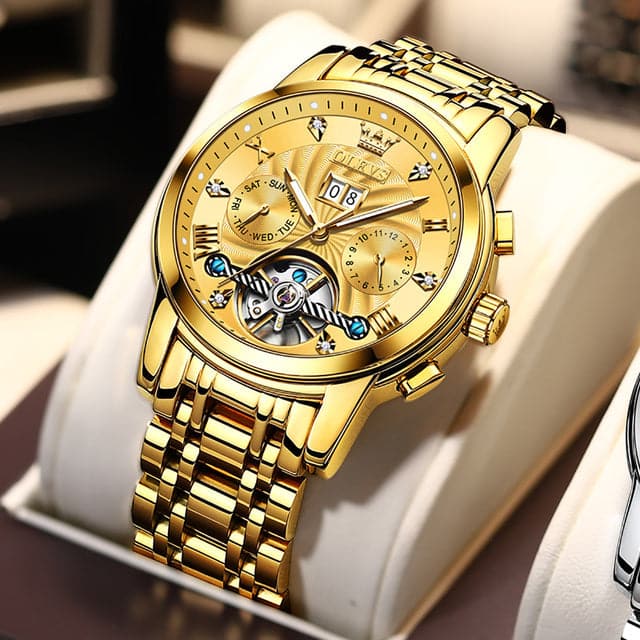OLEVS Men's Luxury Fine Fashion Premium Top Quality Stainless Steel Watch - Divine Inspiration Styles