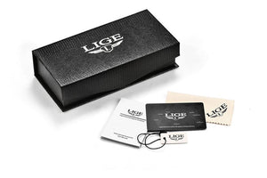 LIGE Women's Fashion Genuine Leather Premium Quality Triple Dial Luxury Style Watch - Divine Inspiration Styles