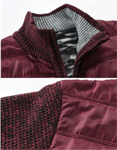 MOGA Design Men's Fashion Premium Quality Quilted Zipper Sweater Jacket - Divine Inspiration Styles