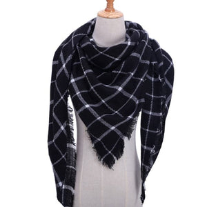 LUANA Design Women's Luxury Fashion Warm Winter Plaid Cashmere Shawl Blanket Scarf - Divine Inspiration Styles