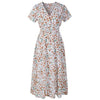 APRIL Women's Fashion Elegant Stylish Vintage Floral Print and Polka Dots Dress - Divine Inspiration Styles