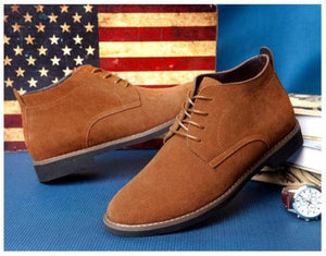 NPZ Men's Genuine Suede Leather Boot Dress Shoes - Divine Inspiration Styles