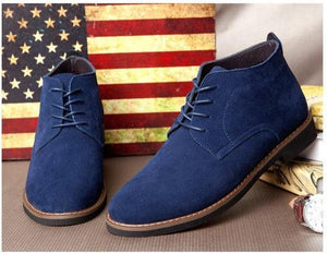 NPZ Men's Genuine Suede Leather Boot Dress Shoes - Divine Inspiration Styles