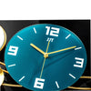 CIRCLEPATTERN Golden Blue Floral Harvest Creative Art Modern Design Wall Clock for Home or Office Decorations - Divine Inspiration Styles