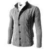 MOONBIFFY Design Collection Men's Fashion Cable Style Cardigan Sweater Jacket - Divine Inspiration Styles