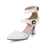 TOVA Design Women's Stylish Elegant Fashion Snap Buckle Pumps Dress Shoes - Divine Inspiration Styles