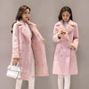 MONA Design Women's Fine Fashion Elegant Faux Fur Cashmere Lapel Coat Jacket - Divine Inspiration Styles