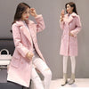 MONA Design Women's Fine Fashion Elegant Faux Fur Cashmere Lapel Coat Jacket - Divine Inspiration Styles