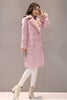 MONA Design Women's Fine Fashion Elegant Faux Fur Cashmere Lapel Coat Jacket - Divine Inspiration Styles