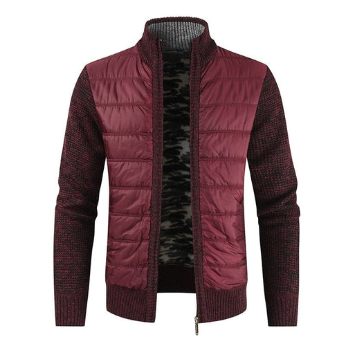 MOGA Design Men's Fashion Premium Quality Quilted Zipper Sweater Jacket - Divine Inspiration Styles