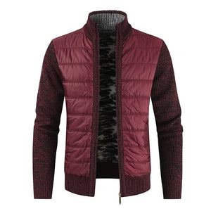 MOGA Design Men's Fashion Premium Quality Quilted Zipper Sweater Jacket - Divine Inspiration Styles