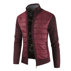 MOGA Design Men's Fashion Premium Quality Quilted Zipper Sweater Jacket - Divine Inspiration Styles