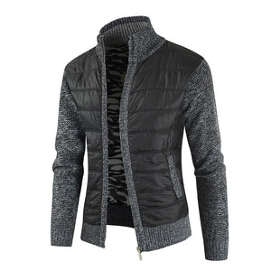 MOGA Design Men's Fashion Premium Quality Quilted Zipper Sweater Jacket - Divine Inspiration Styles