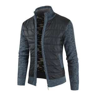 MOGA Design Men's Fashion Premium Quality Quilted Zipper Sweater Jacket - Divine Inspiration Styles