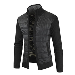 MOGA Design Men's Fashion Premium Quality Quilted Zipper Sweater Jacket - Divine Inspiration Styles