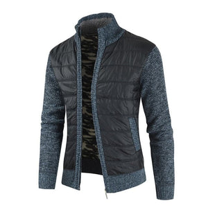 MOGA Design Men's Fashion Premium Quality Quilted Zipper Sweater Jacket - Divine Inspiration Styles