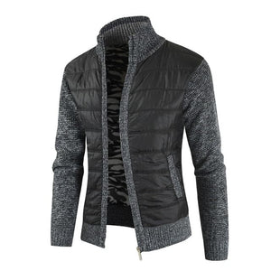 MOGA Design Men's Fashion Premium Quality Quilted Zipper Sweater Jacket - Divine Inspiration Styles