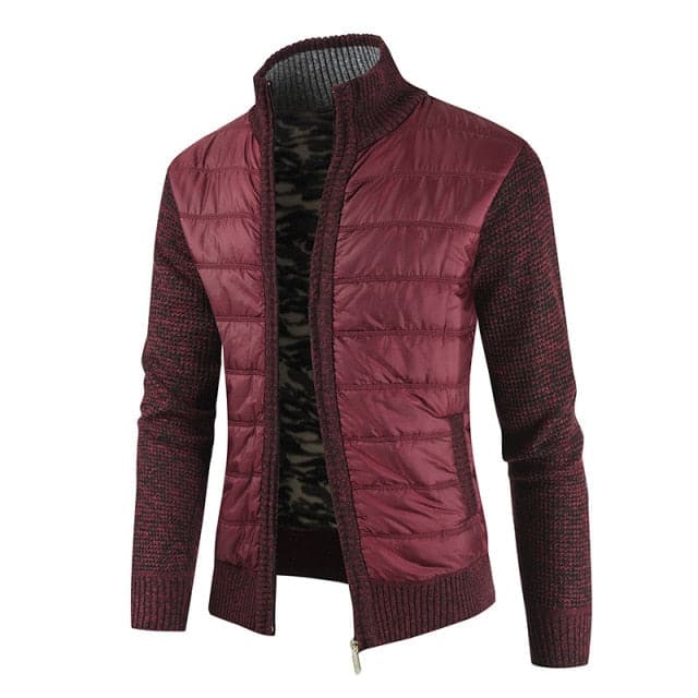 MOGA Design Men's Fashion Premium Quality Quilted Zipper Sweater Jacket - Divine Inspiration Styles