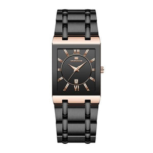 VAVAVOOM Men's Luxury Fashion Golden Stainless Steel Premium Quality Quartz Watch - Divine Inspiration Styles