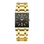 VAVAVOOM Men's Luxury Fashion Golden Stainless Steel Premium Quality Quartz Watch - Divine Inspiration Styles