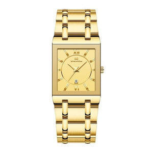 VAVAVOOM Men's Luxury Fashion Golden Stainless Steel Premium Quality Quartz Watch - Divine Inspiration Styles