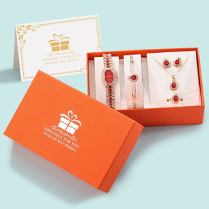 KW Women's Fine Fashion Premium Quality Luxury Style 4PCS Jewelry Watch Gift Set - Divine Inspiration Styles
