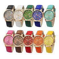 GENEVA Women's Fine Fashion Premium Quality Luxury Style Leather Watch - Divine Inspiration Styles